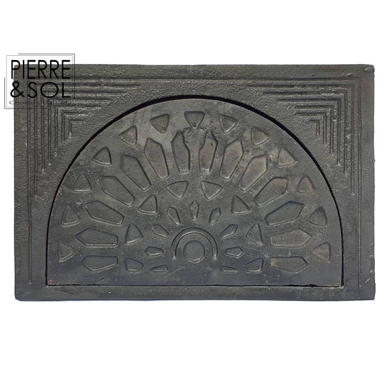 Soupirail - Grille de cave demi-lune en fonte - 50 x 31,5 cm Modèle ouvert - Image 2