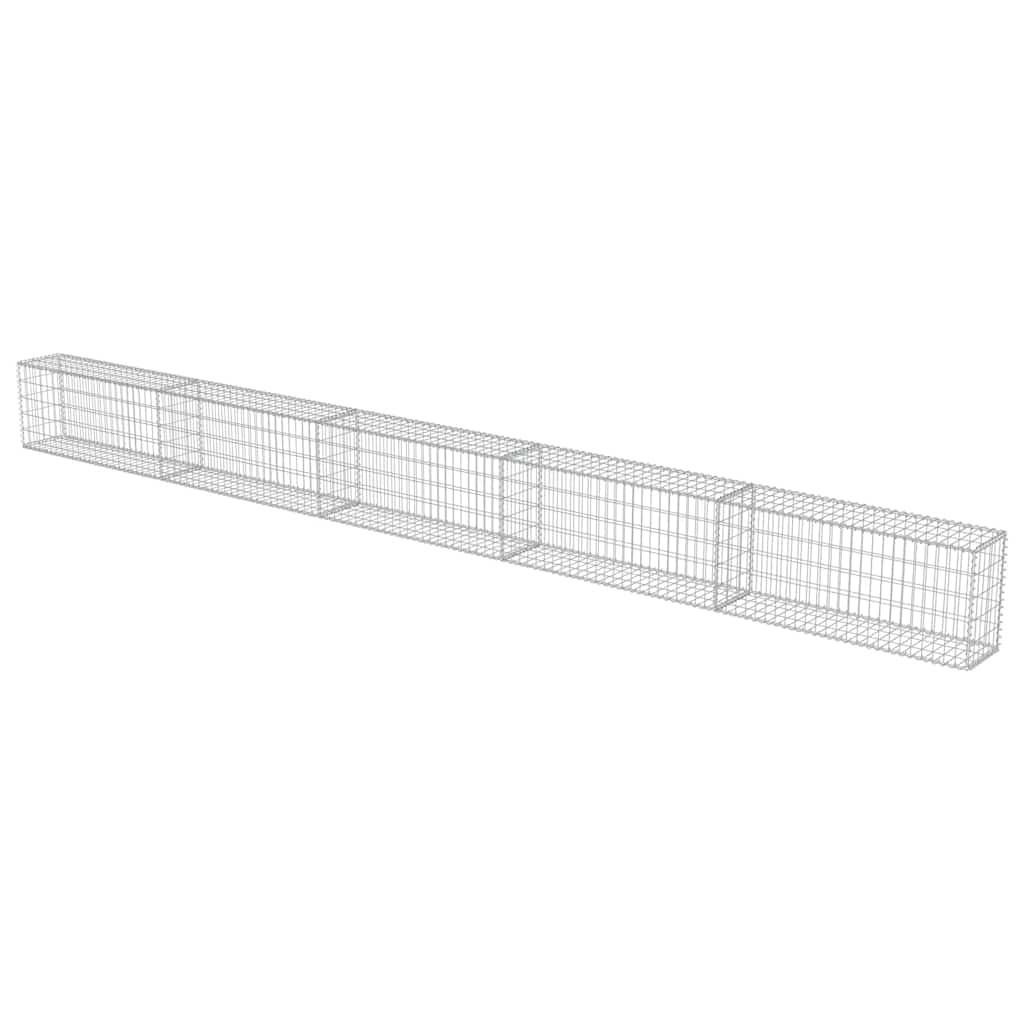 Mur à gabion | Panier de gabion avec couvercles Acier galvanisé 600x30x50 cm - Image 3