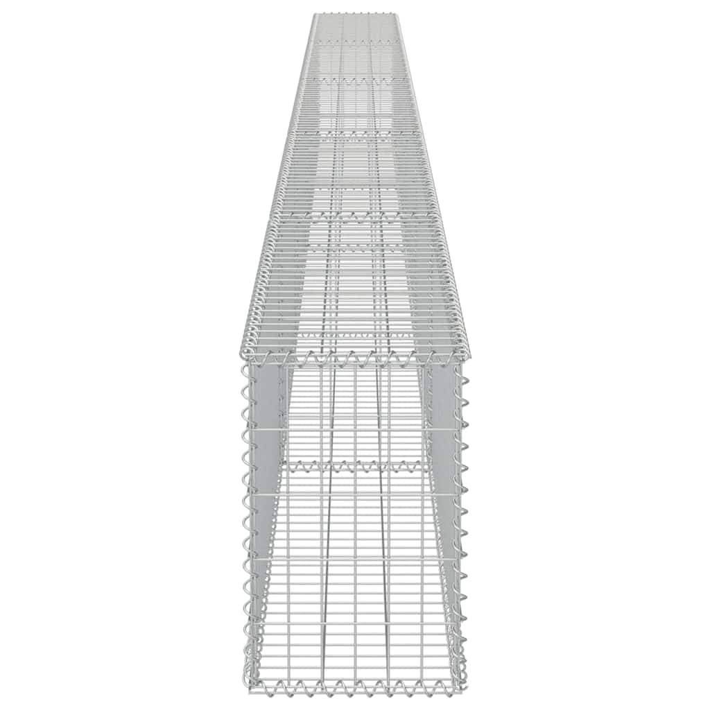 Mur à gabion | Panier de gabion avec couvercles Acier galvanisé 600x30x50 cm - Image 6