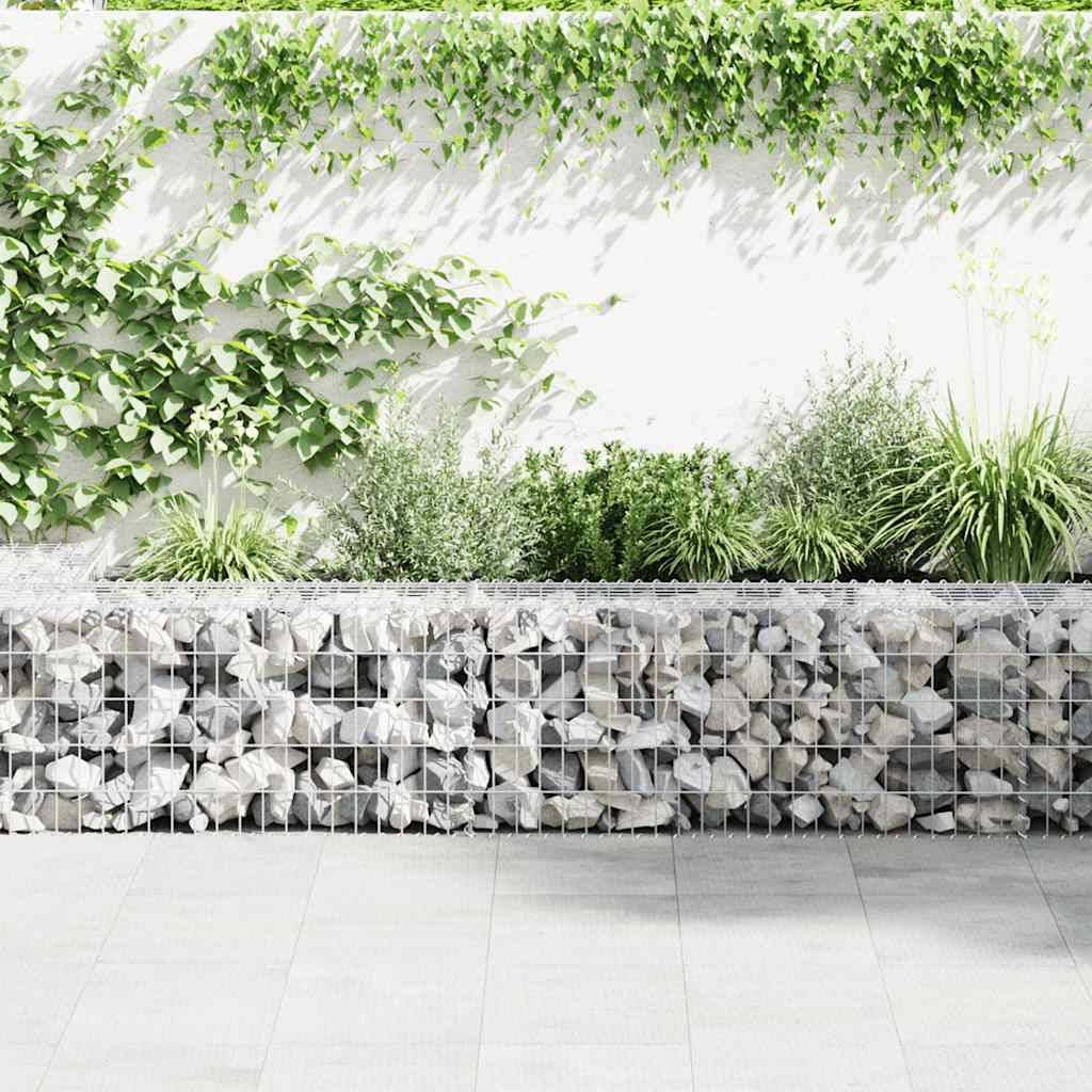Mur à gabion | Panier de gabion avec couvercles Acier galvanisé 600x30x50 cm - Image 4