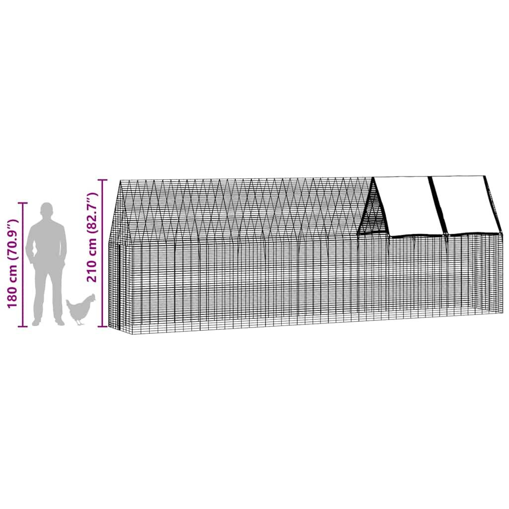 Grand Parc Grillagé Métal Robuste Protection Animaux Extérieur 600cm - ComfortXL Outdoor Living - Image 8
