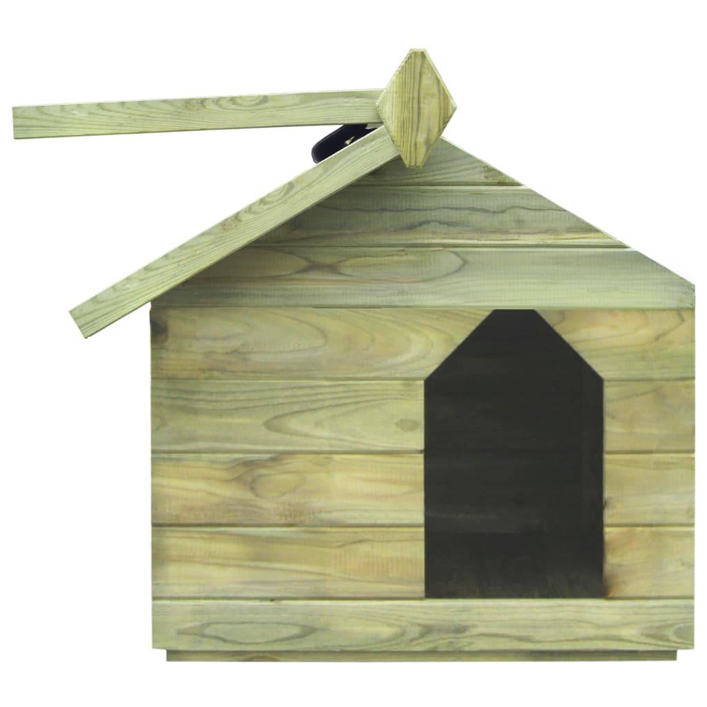 Helloshop26 - Niche de jardin avec toit ouvrant 75 x 78 x 65 cm bois de pin imprégné - Image 5