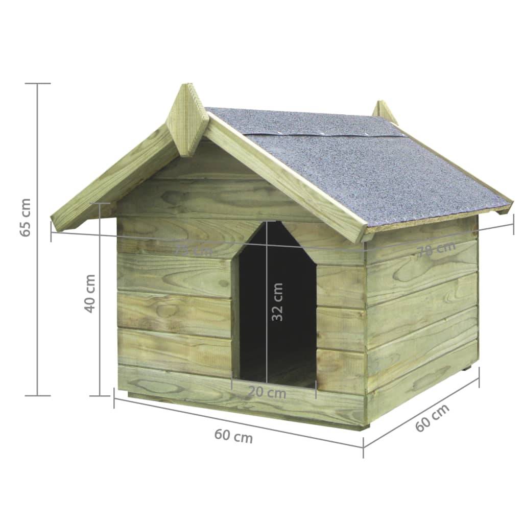 Helloshop26 - Niche de jardin avec toit ouvrant 75 x 78 x 65 cm bois de pin imprégné - Image 6