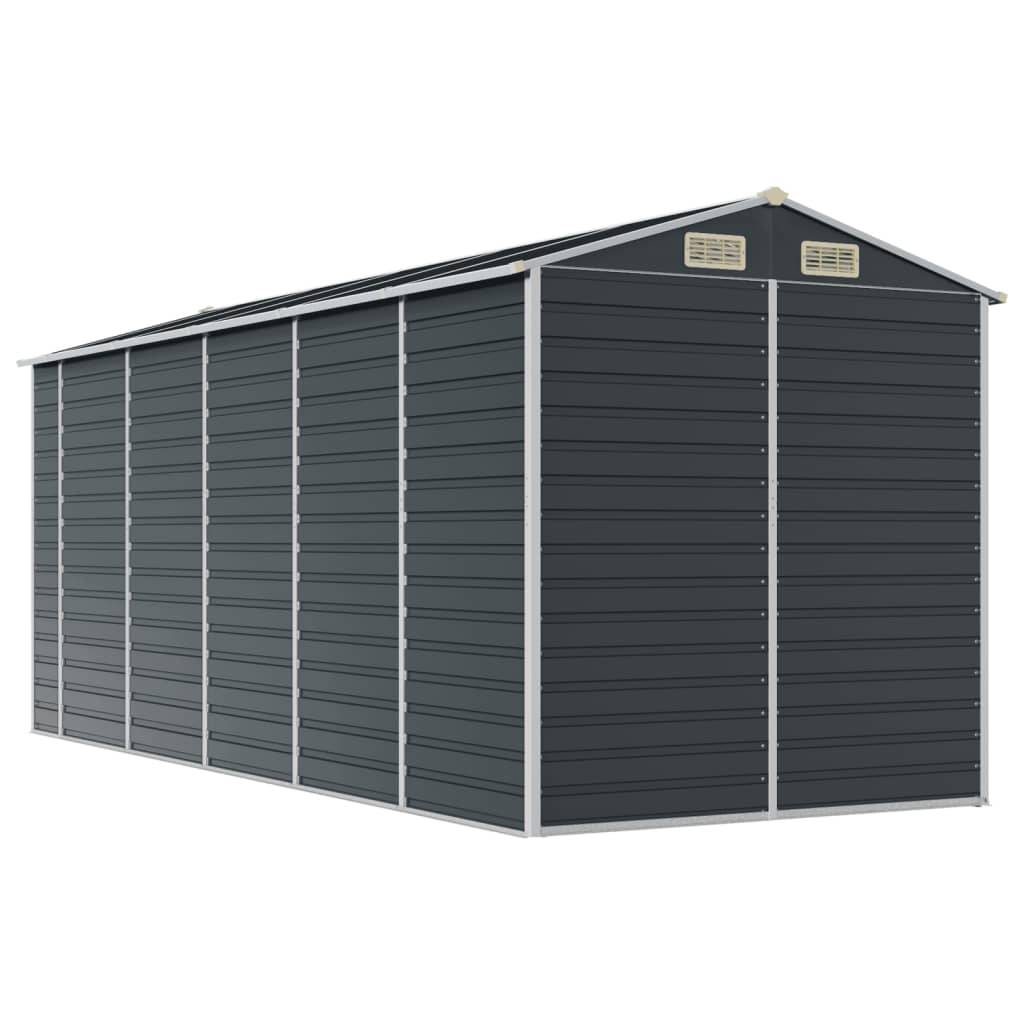 Vidaxl - Abri de jardin anthracite 191x470x198 cm Métal galvanisé vidaXL 3188257 - Image 8