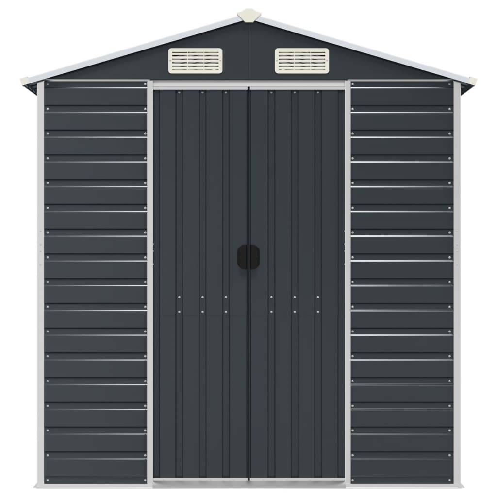 Vidaxl - Abri de jardin anthracite 191x470x198 cm Métal galvanisé vidaXL 3188257 - Image 5