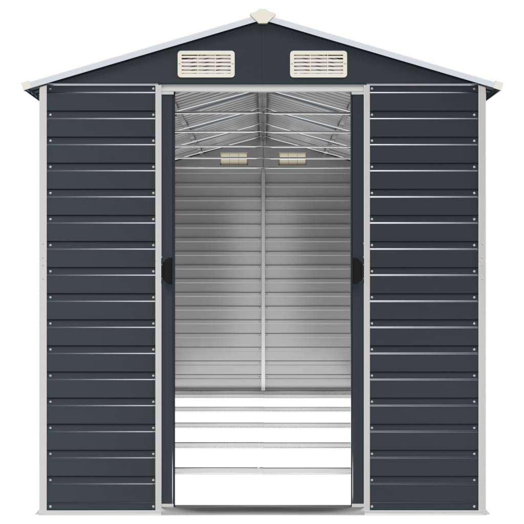 Vidaxl - Abri de jardin anthracite 191x470x198 cm Métal galvanisé vidaXL 3188257 - Image 6