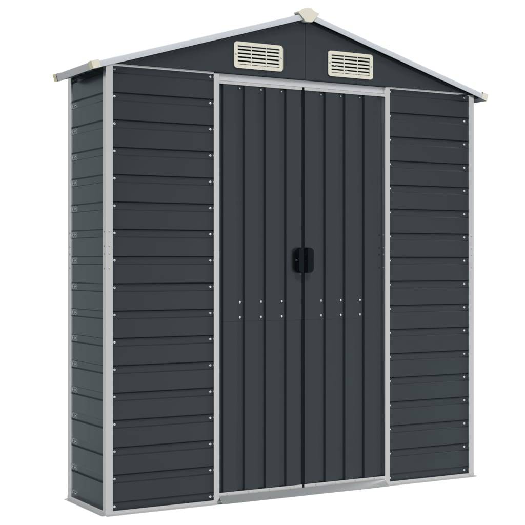 Vidaxl - Abri de jardin anthracite 191x470x198 cm Métal galvanisé vidaXL 3188257 - Image 7