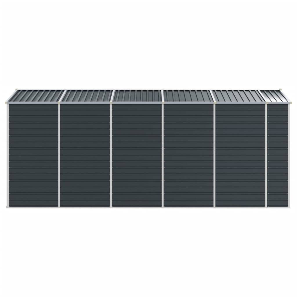 Vidaxl - Abri de jardin anthracite 191x470x198 cm Métal galvanisé vidaXL 3188257 - Image 7