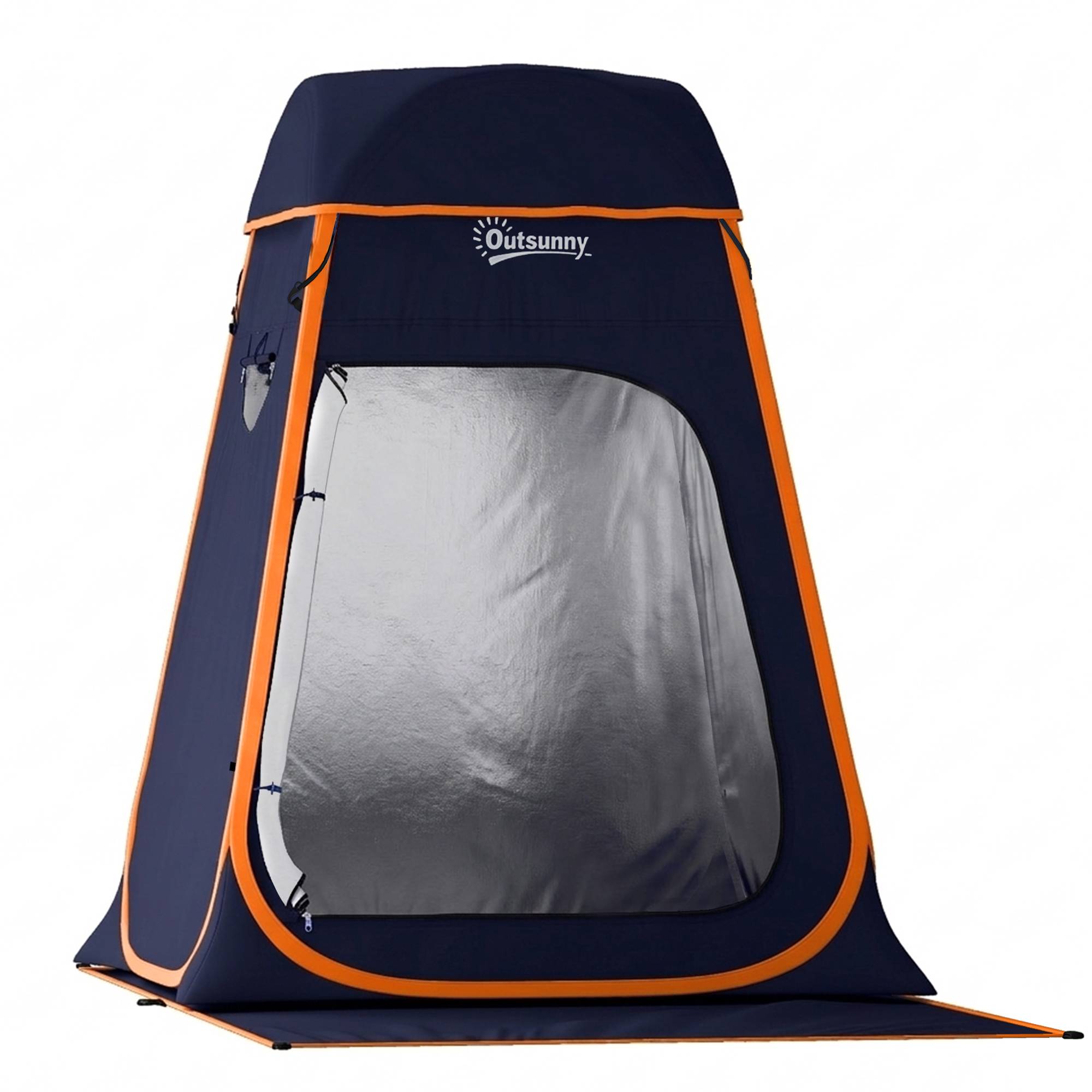 Tente de douche polyester bleu foncé 152 x 152 x 200 cm - PANGIVO - Image 1