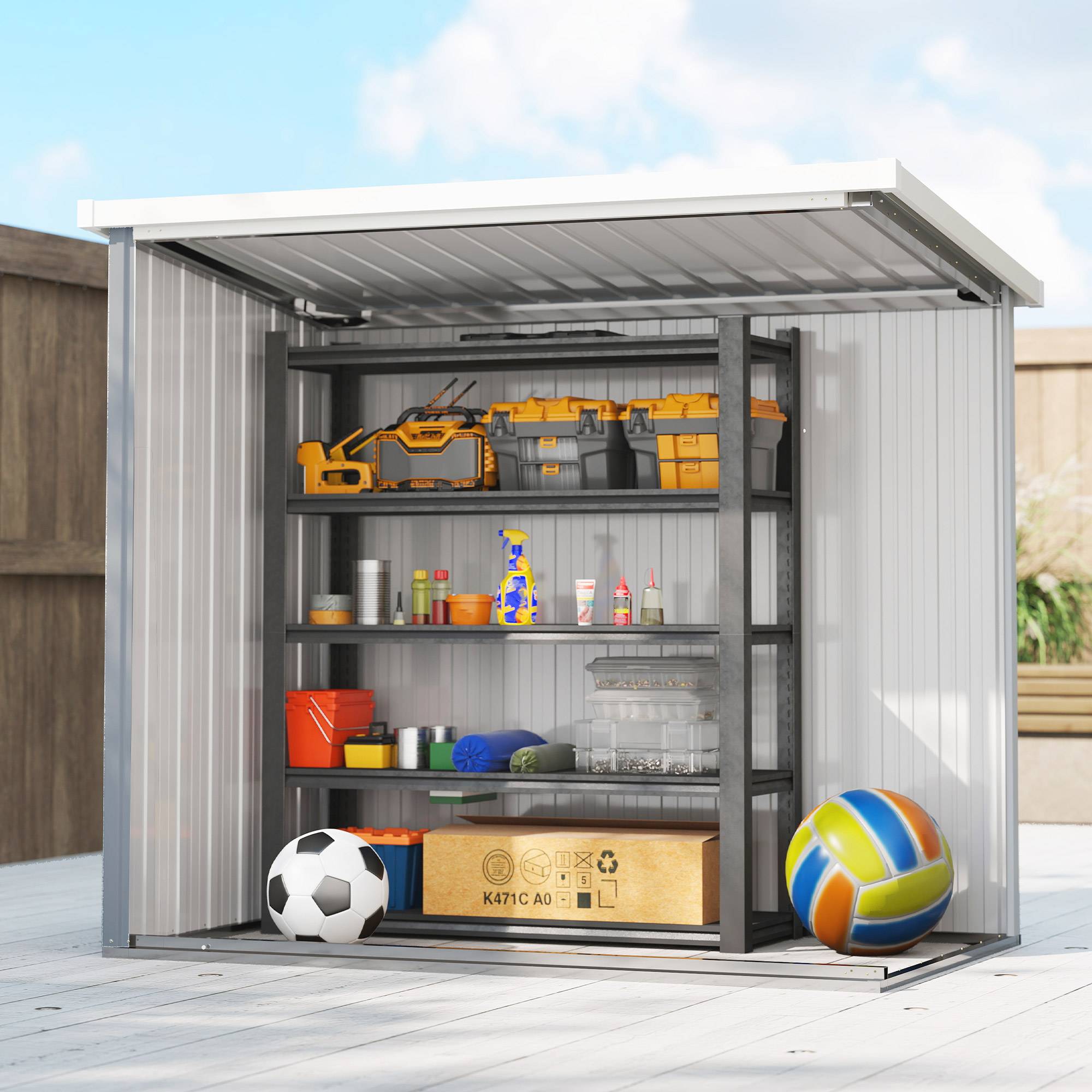 Outsunny - Pergola 3x3m Coulissante Rétractable Fixation Magnétique Tonnelle Abri Soleil UPF30+ Terrasse Patio Polyester 180g/m² Gris - Outsunny - Image 7