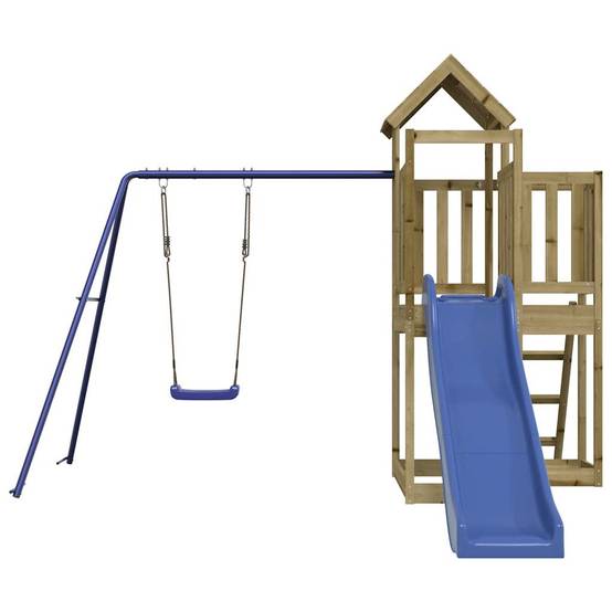 Aire de jeux d'extérieur - Jeu Plein air enfant bois de pin imprégné rj18 - Image 4