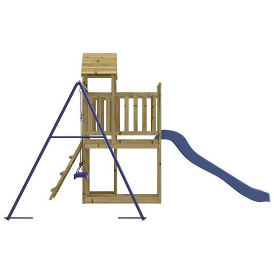 Aire de jeux d'extérieur - Jeu Plein air enfant bois de pin imprégné rj18 - Image 6