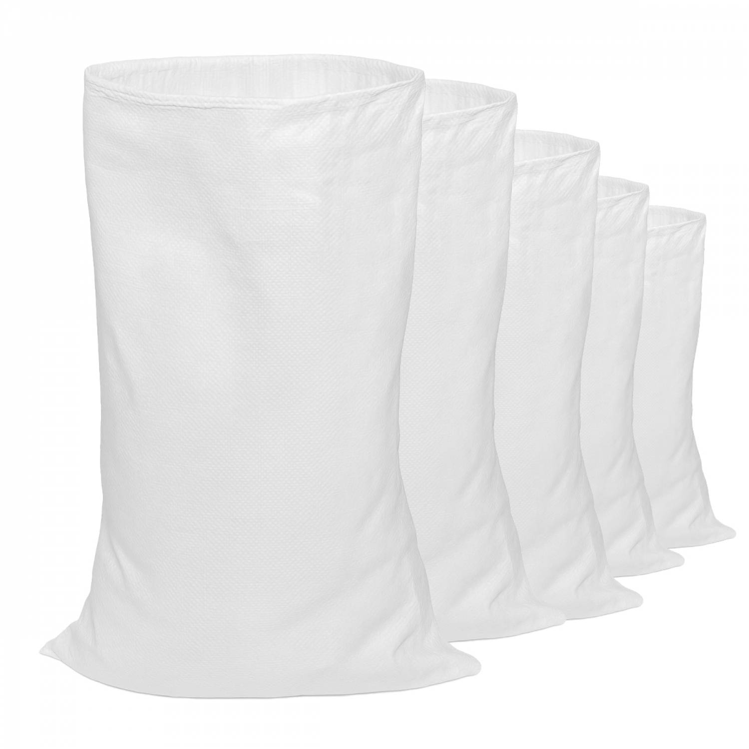 Lot de 5 sacs à gravats réutilisables en polypropylène haute qualité - 55 Kg - Blanc - Linxor - Image 5