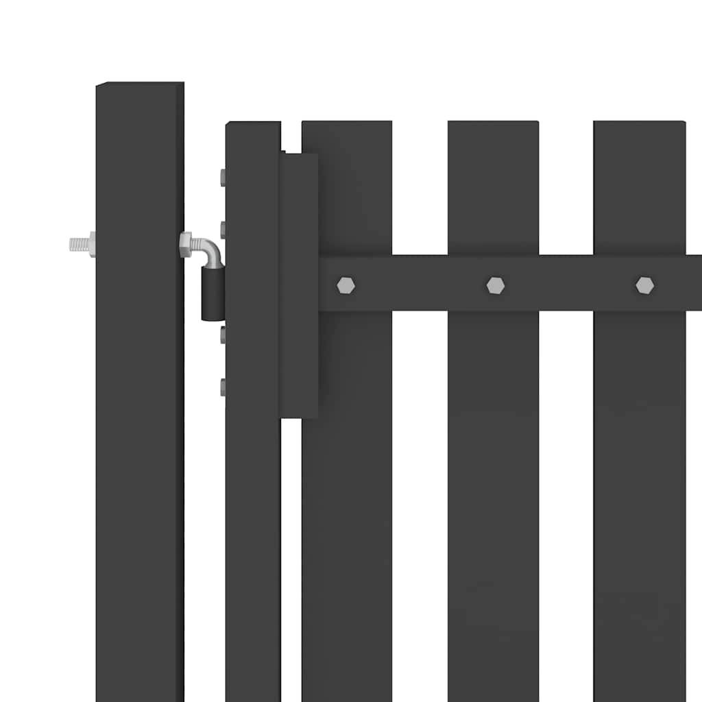 ComfortXL - Grand Portillon Haut et Robuste Acier Poudré avec Serrure pour Clôture de Jardin Anthracite 1x2,5 m – ComfortXL Outdoor Living - Image 3