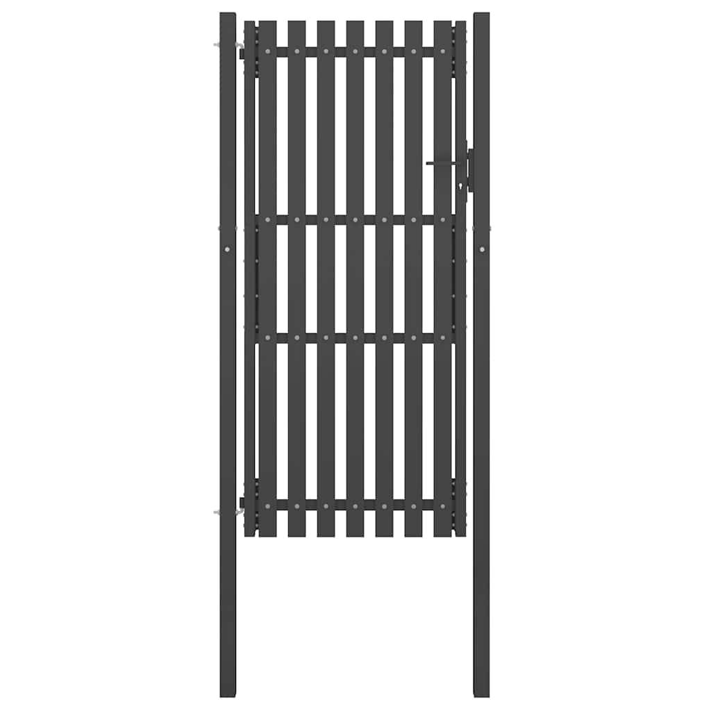 ComfortXL - Grand Portillon Haut et Robuste Acier Poudré avec Serrure pour Clôture de Jardin Anthracite 1x2,5 m – ComfortXL Outdoor Living - Image 1