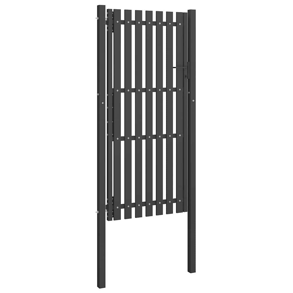 ComfortXL - Grand Portillon Haut et Robuste Acier Poudré avec Serrure pour Clôture de Jardin Anthracite 1x2,5 m – ComfortXL Outdoor Living - Image 2