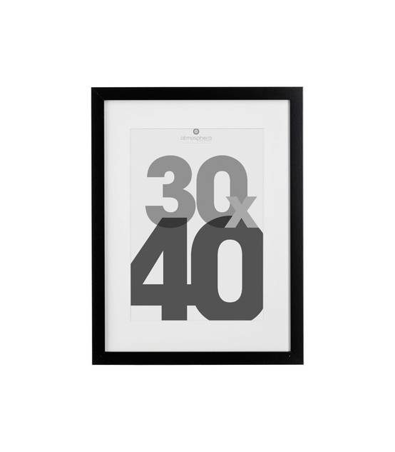 Cadre photo en Bois Noir pour Photo 30 x 40 cm - Image 1