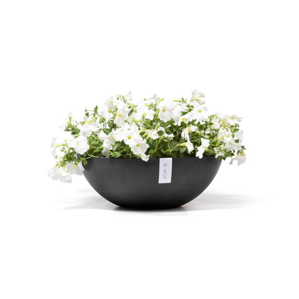 Ecopots - Pot Rond Vienna 50 Gris Foncé - Ø 50 x H. 18 cm - 22,3 L ECOPOTS - Image 3