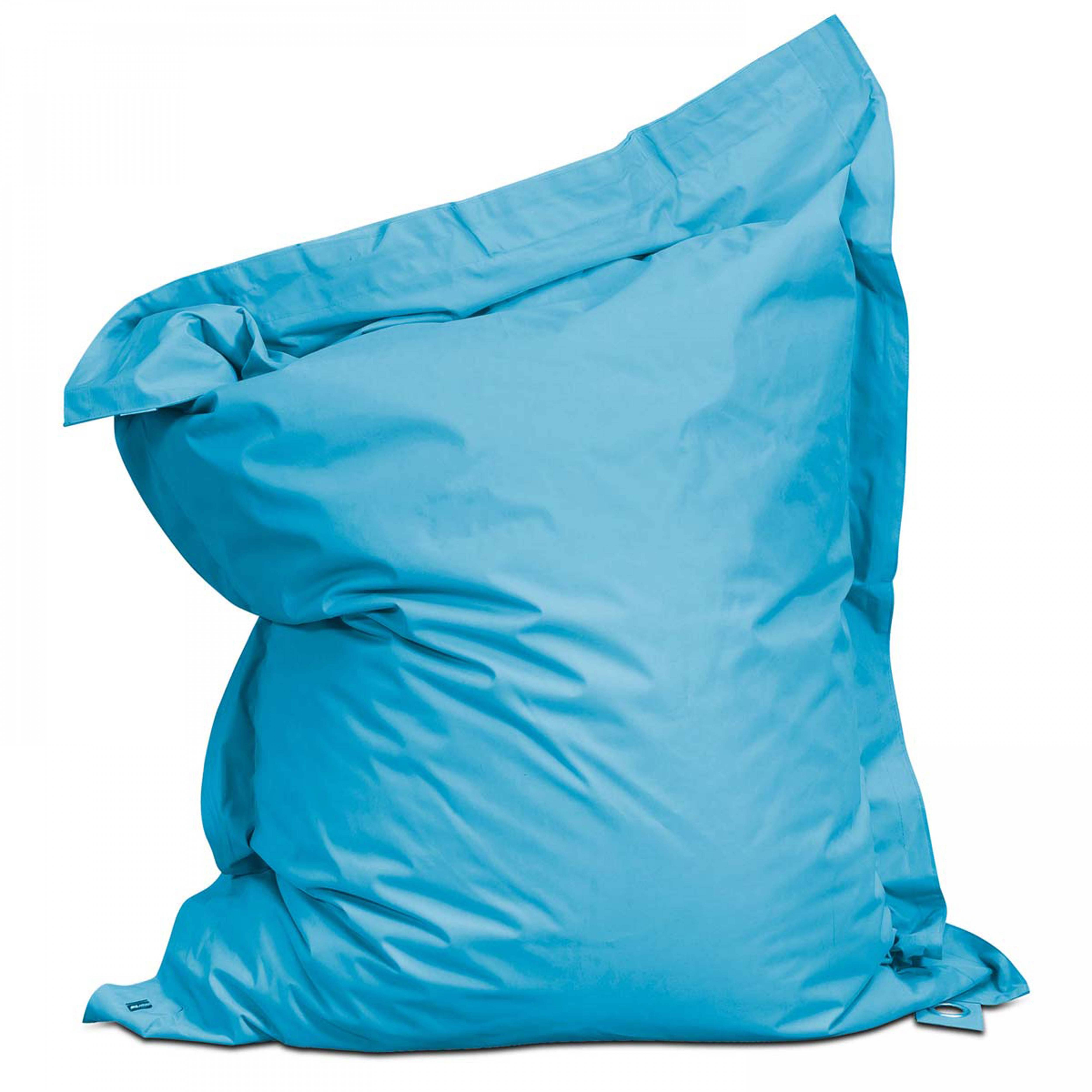 Oviala - Pouf de jardin polyester bleu azur 140 x 120 cm Solys - Oviala - Image 1