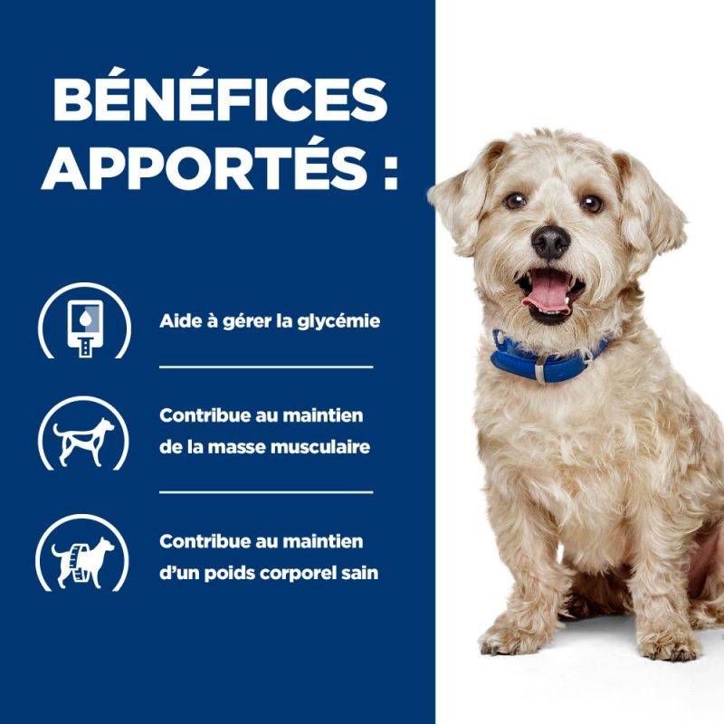CROQUETTES CHIEN ADULT PRESCRIPTION DIETS W/D DIABETES CARE - HILL'S 10 kg - Image 3