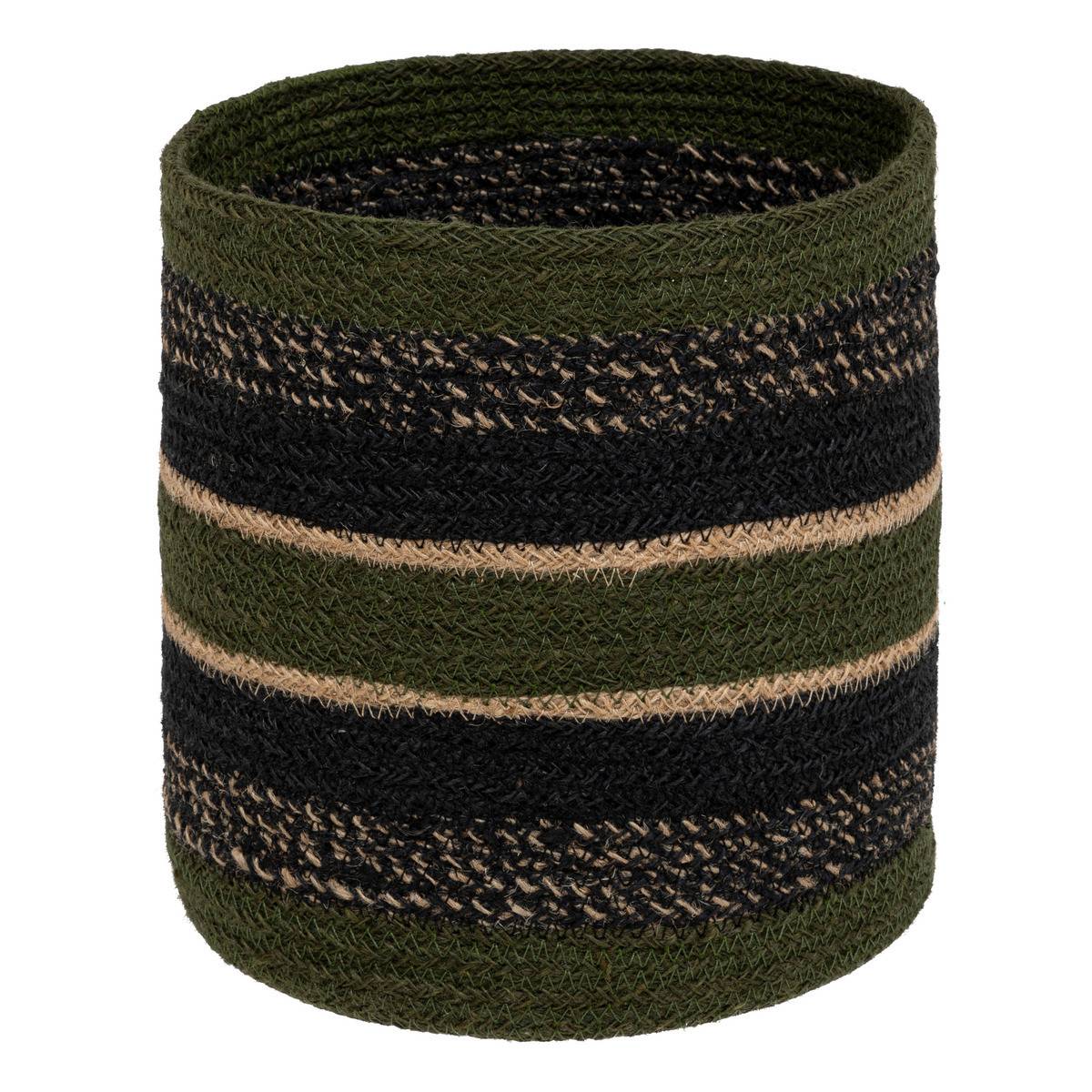 Lot de 3 Paniers de rangement en Jute colorée D 27 D 24 et D 21 cm - Image 4