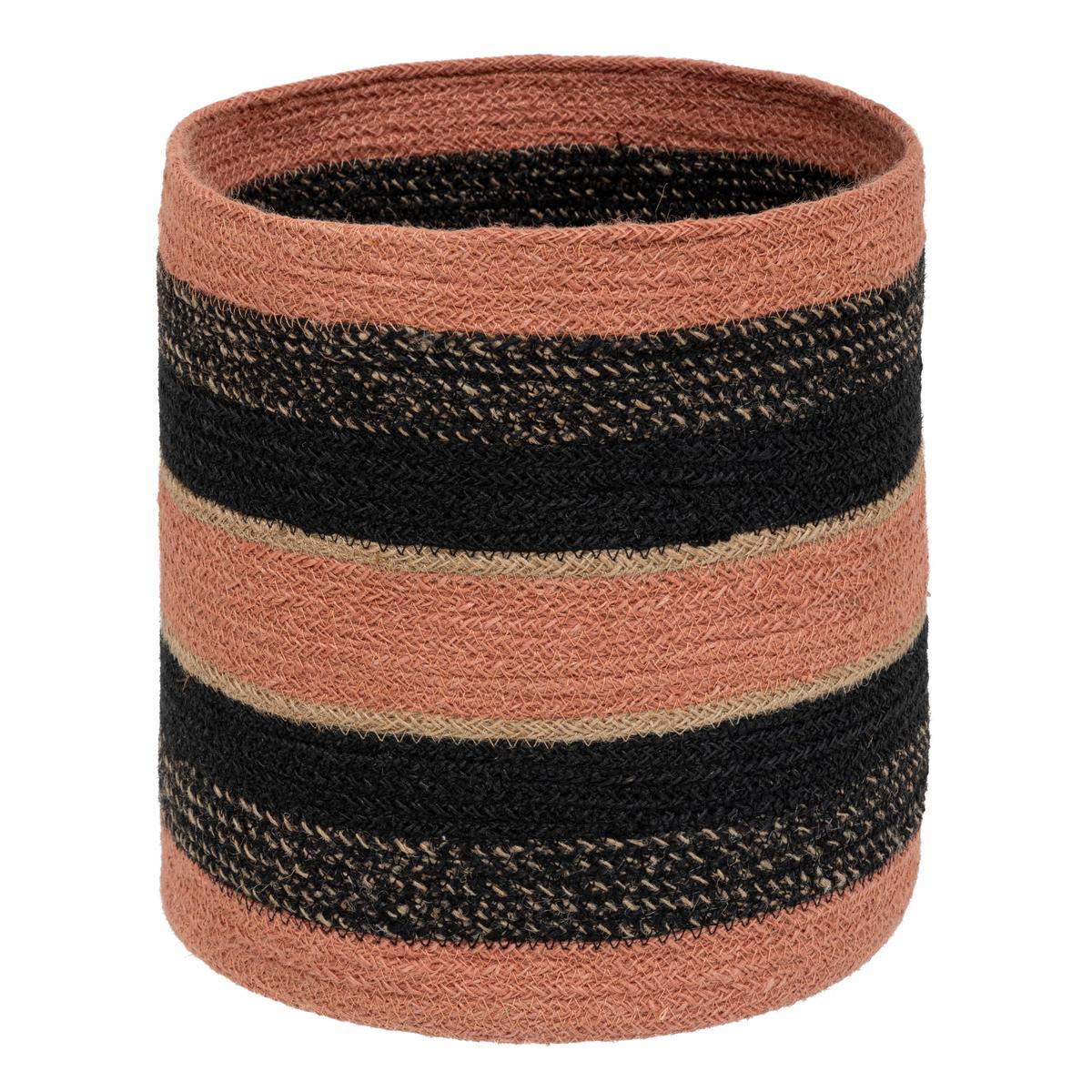 Lot de 3 Paniers de rangement en Jute colorée D 27 D 24 et D 21 cm - Image 2