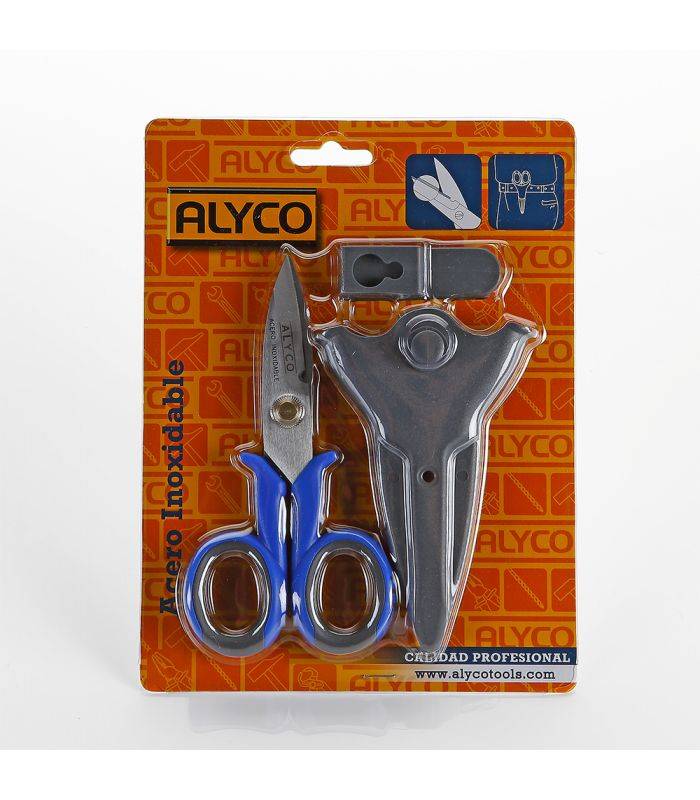 Ciseaux Électricien Inox avec Housse Alyco 108215 - Image 2