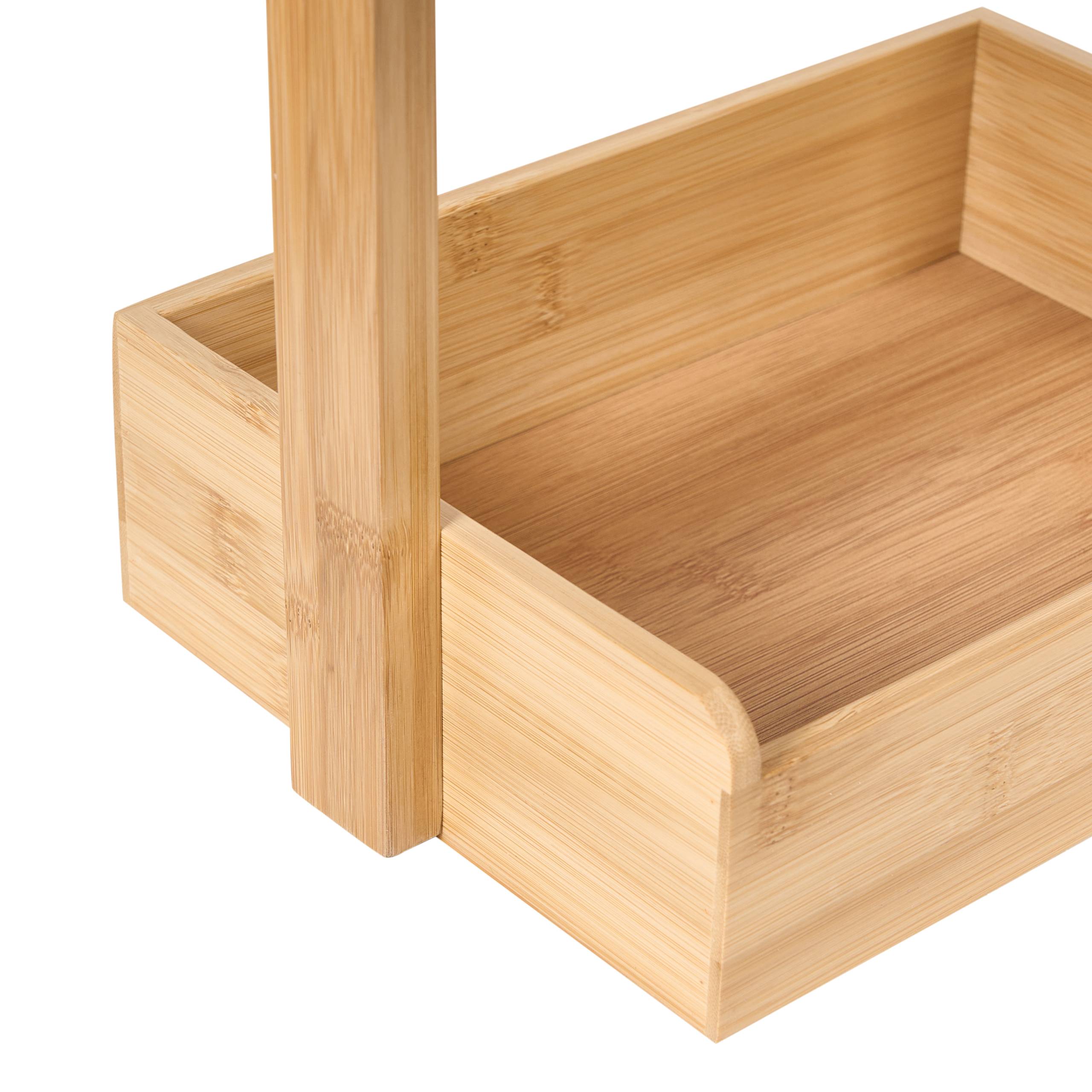 Beliani - Étagère de salle de bain Bambou Marron clair VAUPES - 28x18x87- Beliani - Image 6