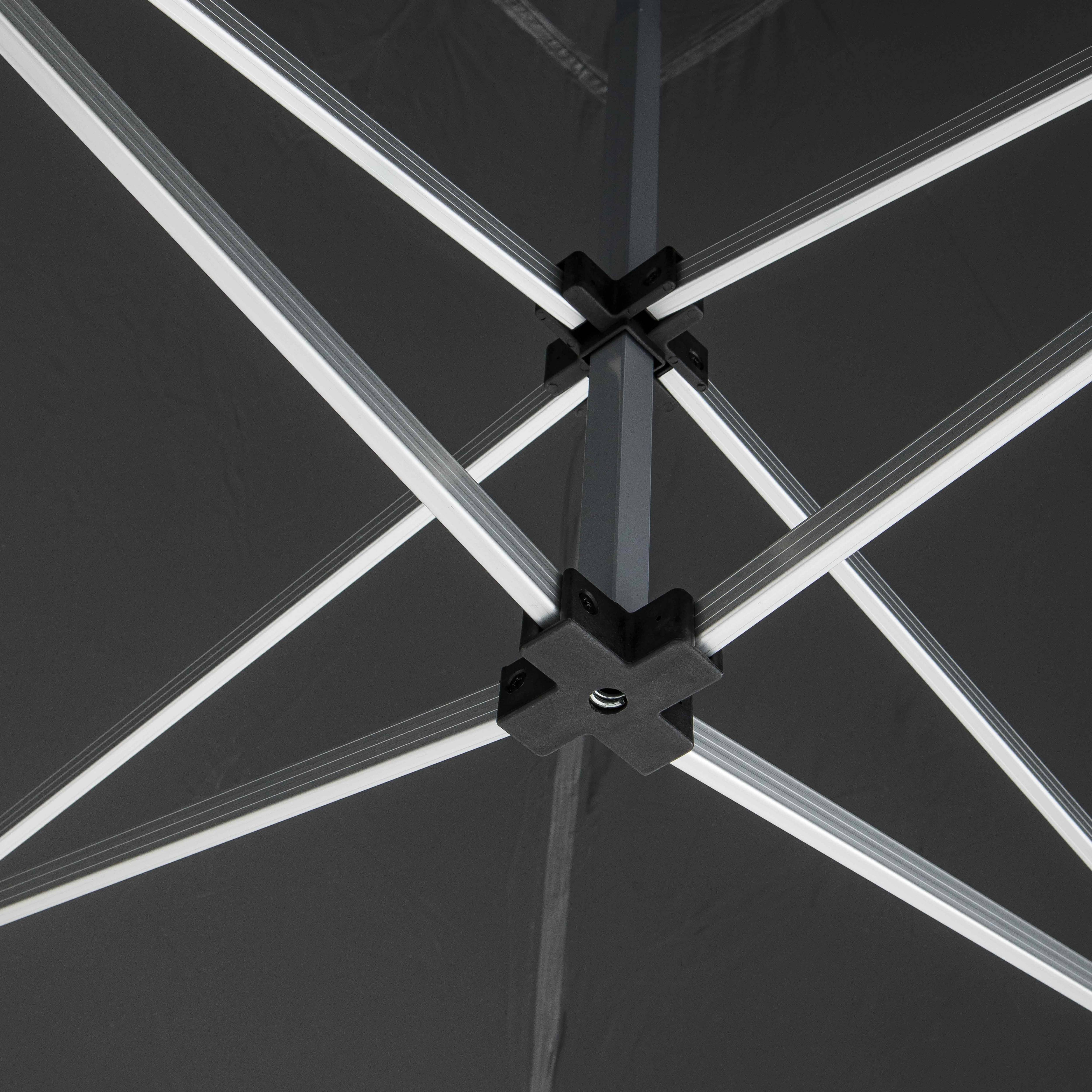 Oviala - Toit de tente pliante 3 x 4,5 m pro 40 mm - Gris PRO 40 - Oviala - Image 2