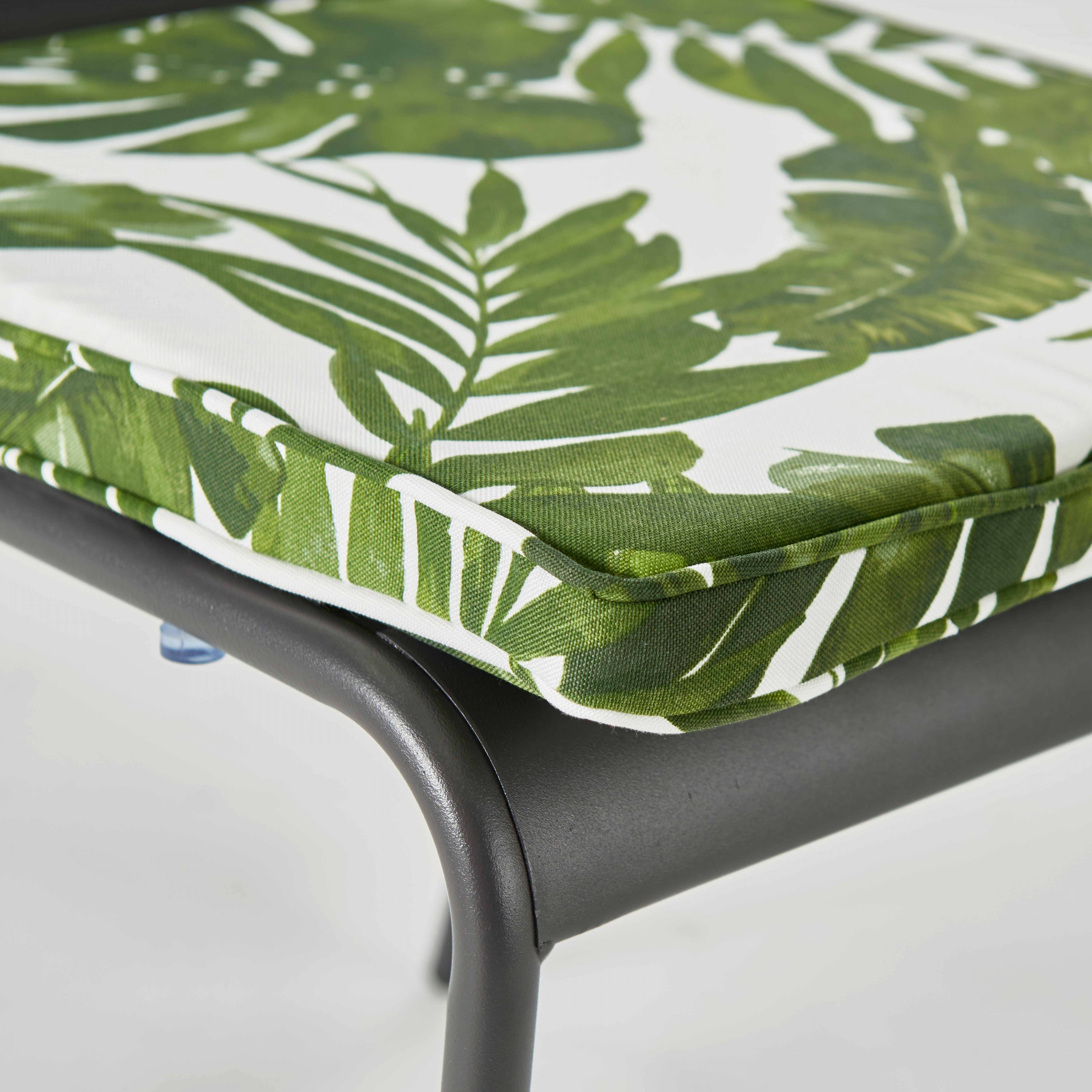 Oviala - Lot de 4 galettes de chaise polyester jungle 40x40x3 cm Paita - Oviala - Image 4
