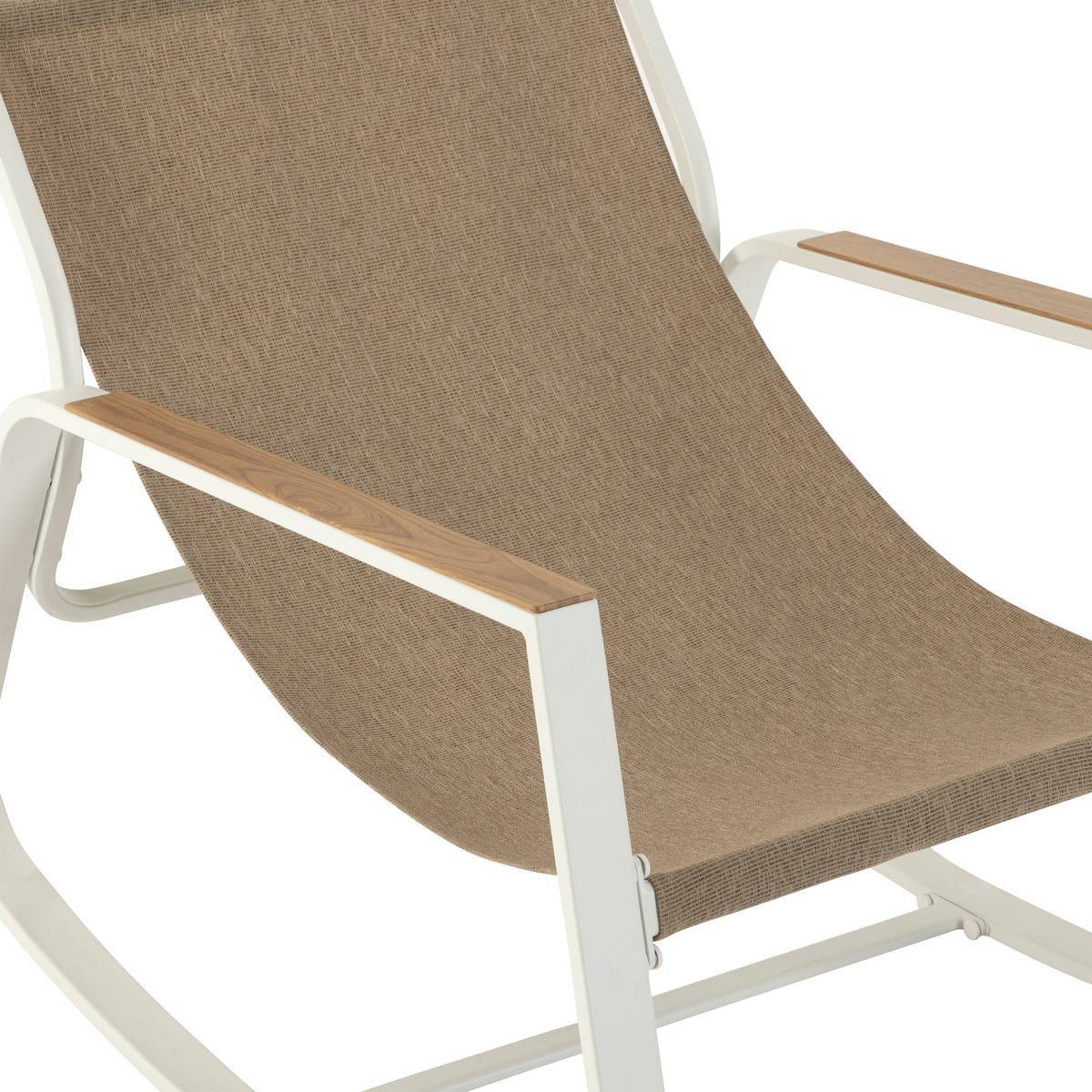 Hesperide - Fauteuil à bascule de jardin "Felinio" taupe - Hespéride - Image 5