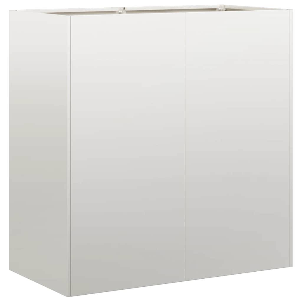 Jardinière acier inoxydable argenté 80 x 40 x 80 cm, Poids:12.15kg - PANGIVO - Image 2
