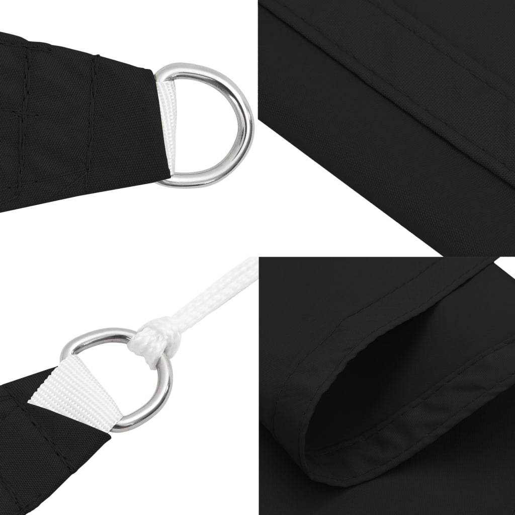 Voile de parasol - accessoire parasol - Tissu de remplacement pour parasol tissu oxford rectangulaire 3,5x5 m noir - MEUBLE PRO - Image 7