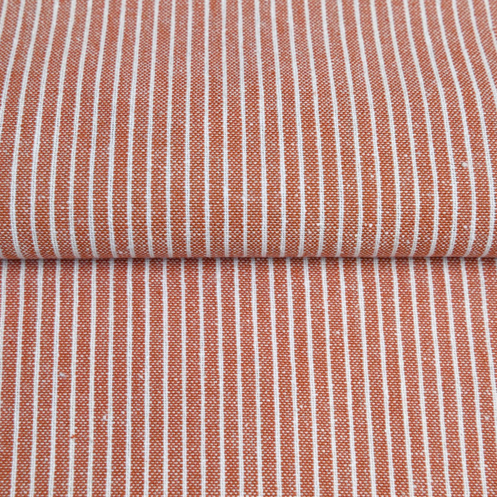 Home Maison - Torchon de cuisine en coton à fines rayures tissées - HOME MAISON - Coton - Terracotta - Image 4
