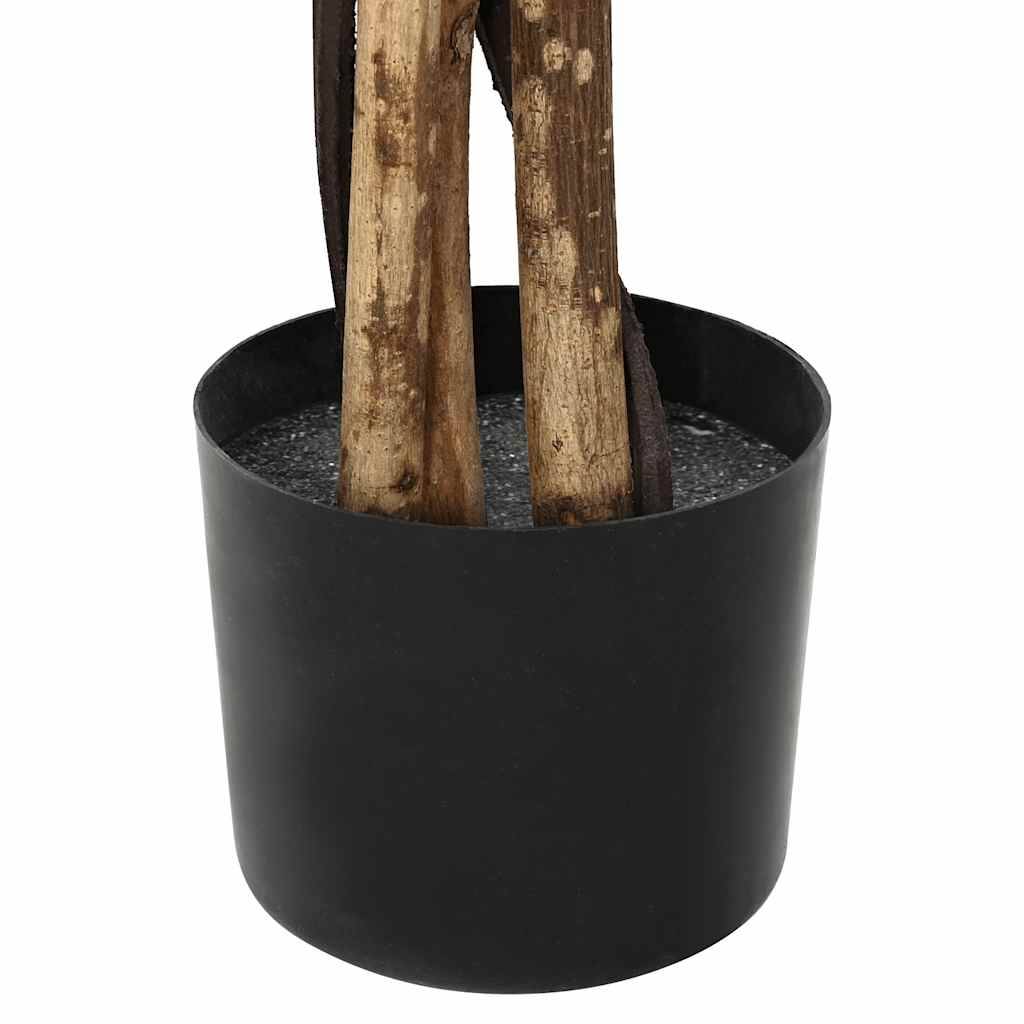 Plante artificielle ficus PEVA et bois vert 15 x 15 x 120 cm - PANGIVO - Image 2