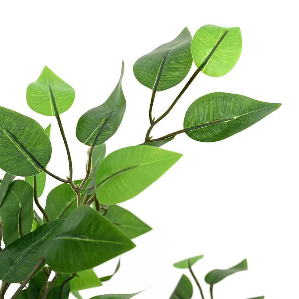Plante artificielle ficus PEVA et bois vert 15 x 15 x 120 cm - PANGIVO - Image 4
