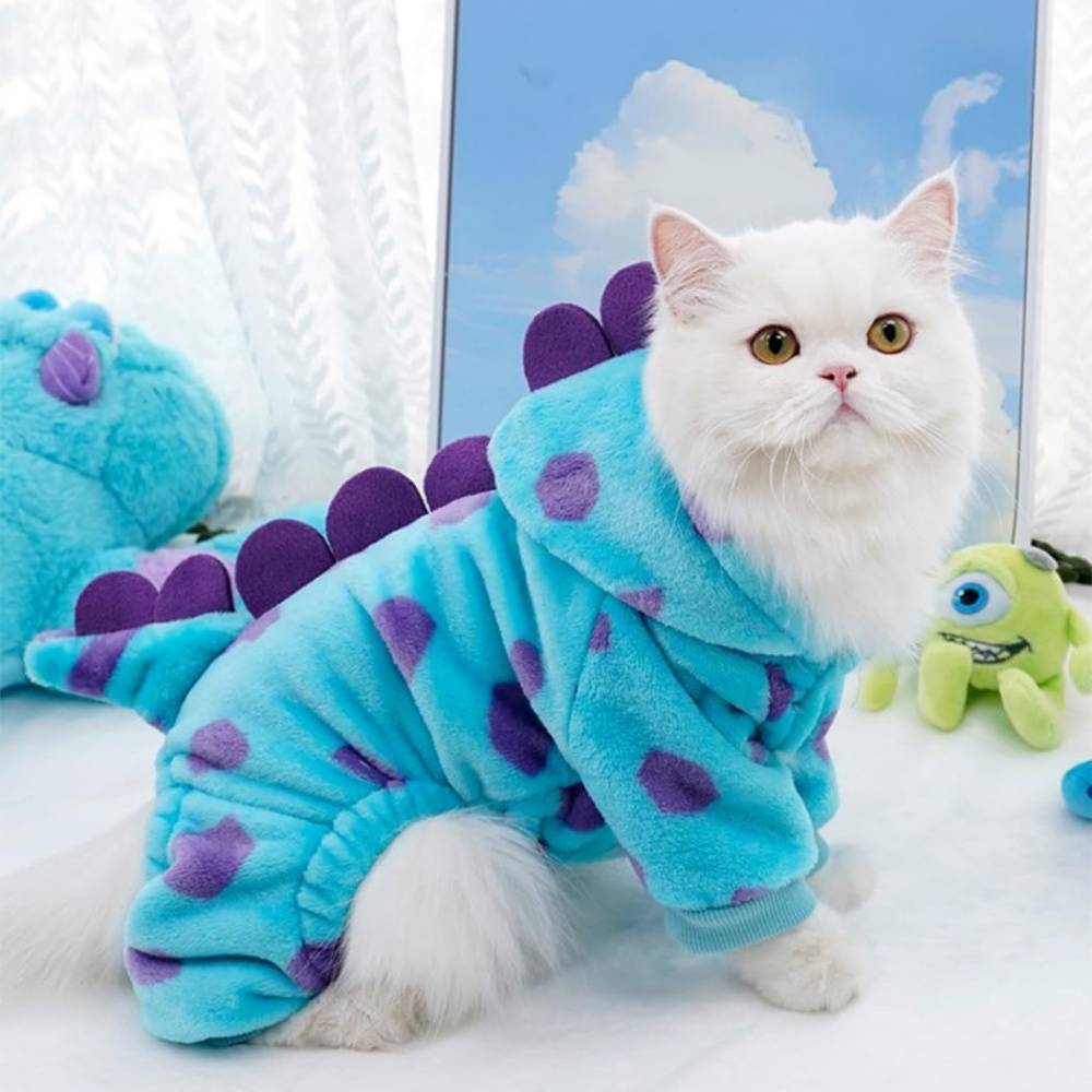 IntiMeg - Sweat à capuche chat, chien et dinosaure M IntiMeg - Image 5
