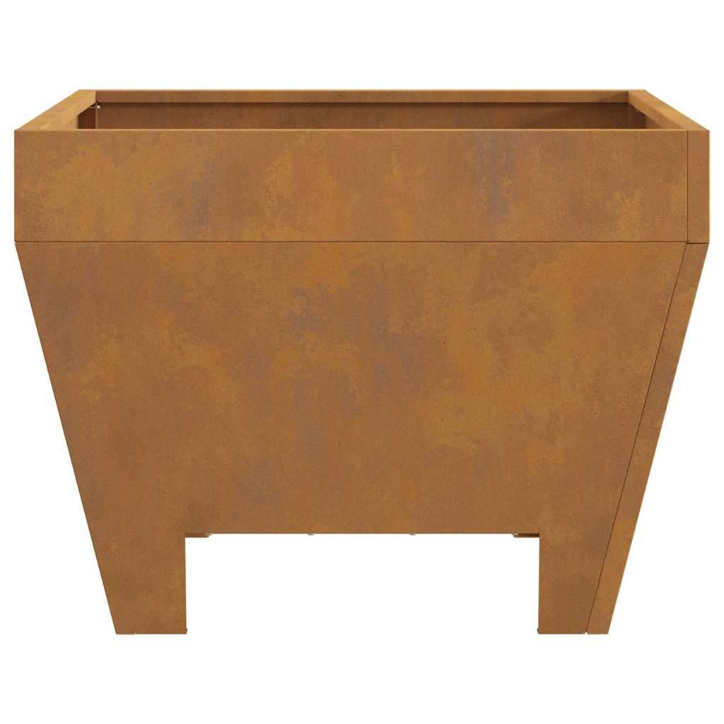 ComfortXL - Brasero carré foyer extérieur en acier pour jardin terrasse 50x38 cm Marron – ComfortXL Outdoor Living - Image 6
