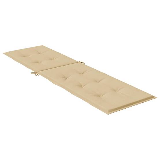 Coussin Bain de soleil | Coussin de chaise longue beige mélangé (75+105) x 50 x 4 cm tissu Maison Chic - Image 4