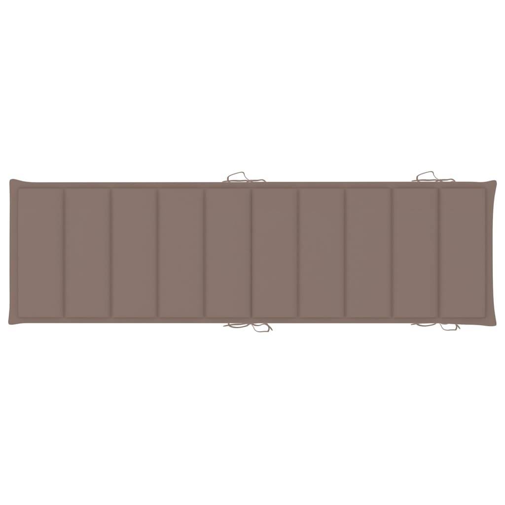 Helloshop26 - Lot de 2 transats chaise longue bain de soleil lit de jardin terrasse meuble d'extérieur avec coussins bois d'acacia solide - Image 9