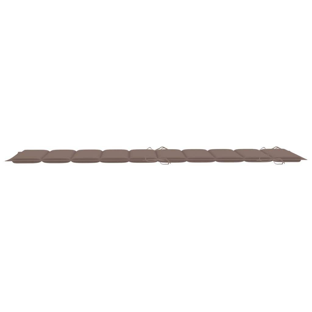 Helloshop26 - Lot de 2 transats chaise longue bain de soleil lit de jardin terrasse meuble d'extérieur avec coussins bois d'acacia solide - Image 8