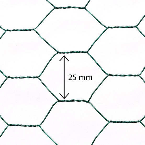 IDMARKET - Grillage pour poules vert 1x25M maille 25mm triple torsion clôture souple jardin animaux - Image 3