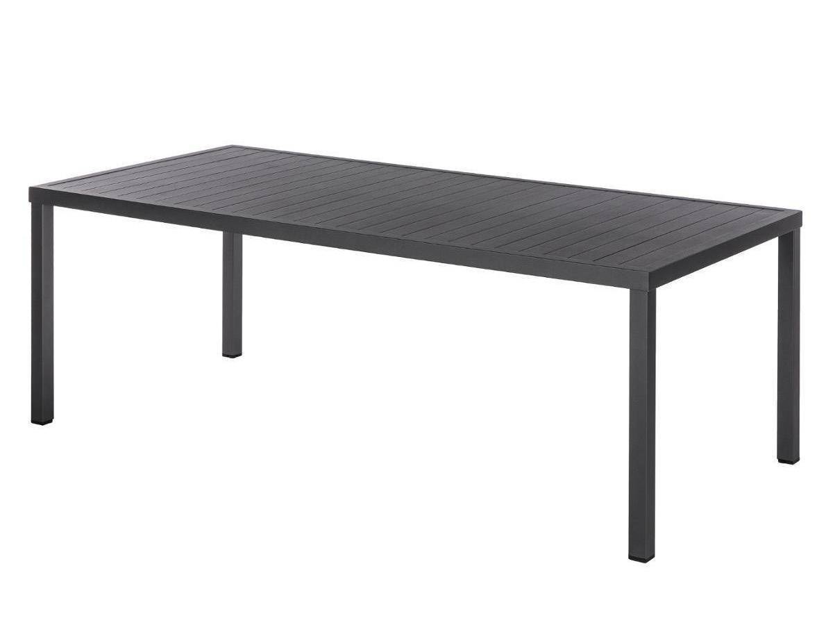 Hesperide - Ensemble repas table de jardin rectangulaire alu Piazza Graphite + 8 chaises Modula - Hespéride - Image 2