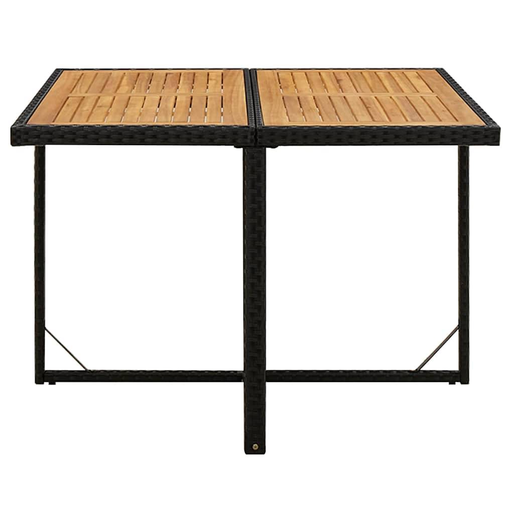 Vidaxl - Ensemble à dîner de jardin avec coussins 5 pcs-Salons de jardin poly rotin noir 337810 - Image 7