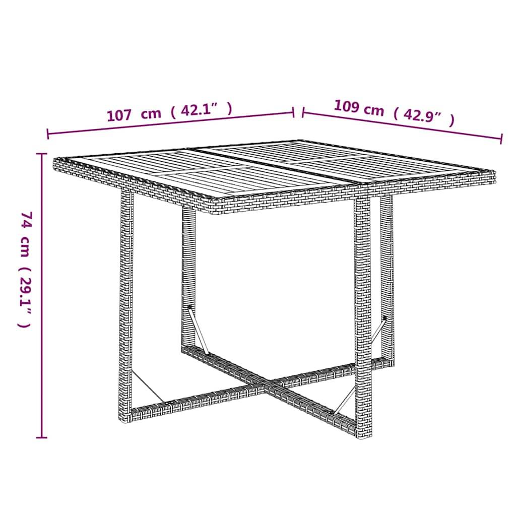 Vidaxl - Ensemble à dîner de jardin avec coussins 5 pcs-Salons de jardin poly rotin noir 337810 - Image 9