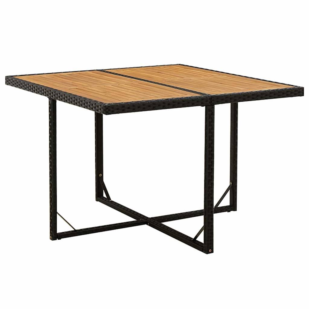 Vidaxl - Ensemble à dîner de jardin avec coussins 5 pcs-Salons de jardin poly rotin noir 337810 - Image 6