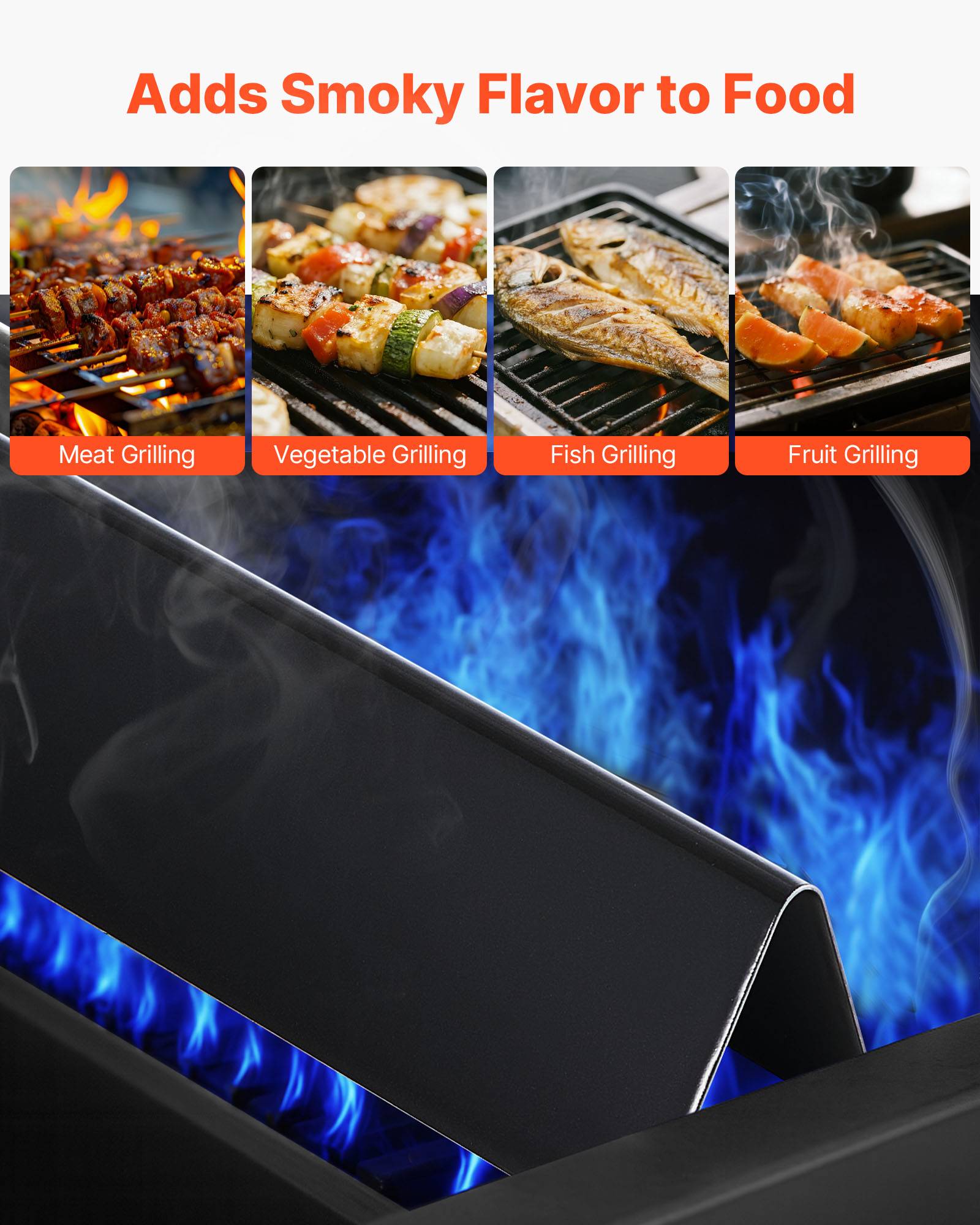 Vevor - VEVOR Barre Cache-brûleur pour Barbecue 39 cm pour Weber Spirit I/II Séries 300 - Image 7