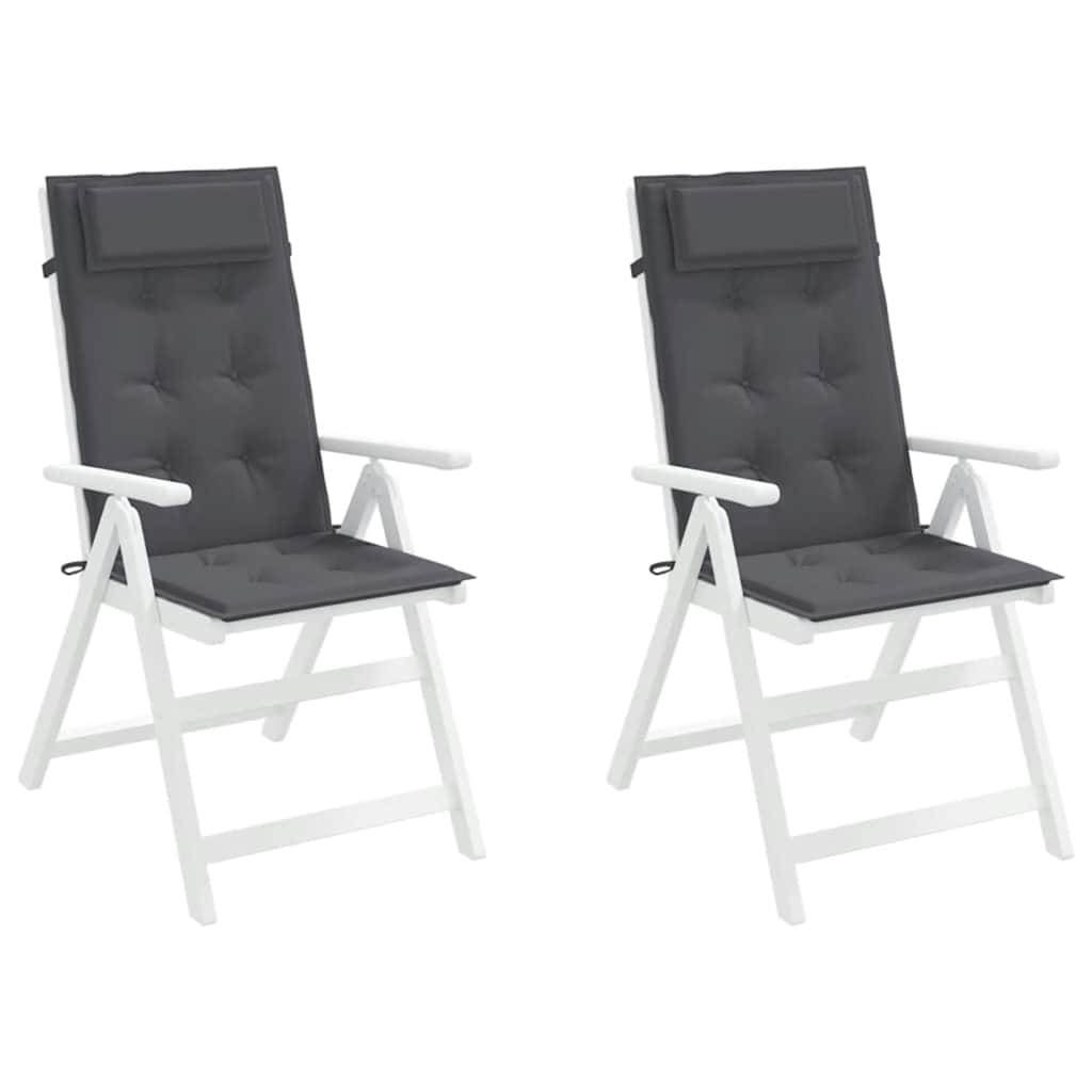 PANGIVO - Coussins de chaise à dossier haut tissu Oxford anthracite 120 x 50 x 3 cm - PANGIVO - Image 4