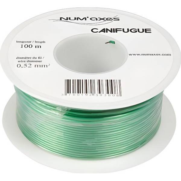 Eyenimal Num'axes - Bobine de fil pour clôture anti-fugue - NUM'AXES - 0,52 mm² x 100m - Convient pour chien de petite taille - Image 1
