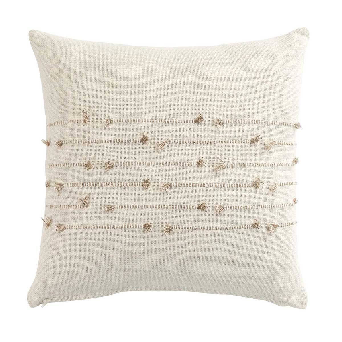 Coussin Déco "Golden Sunset" 40x40cm Naturel - Image 1